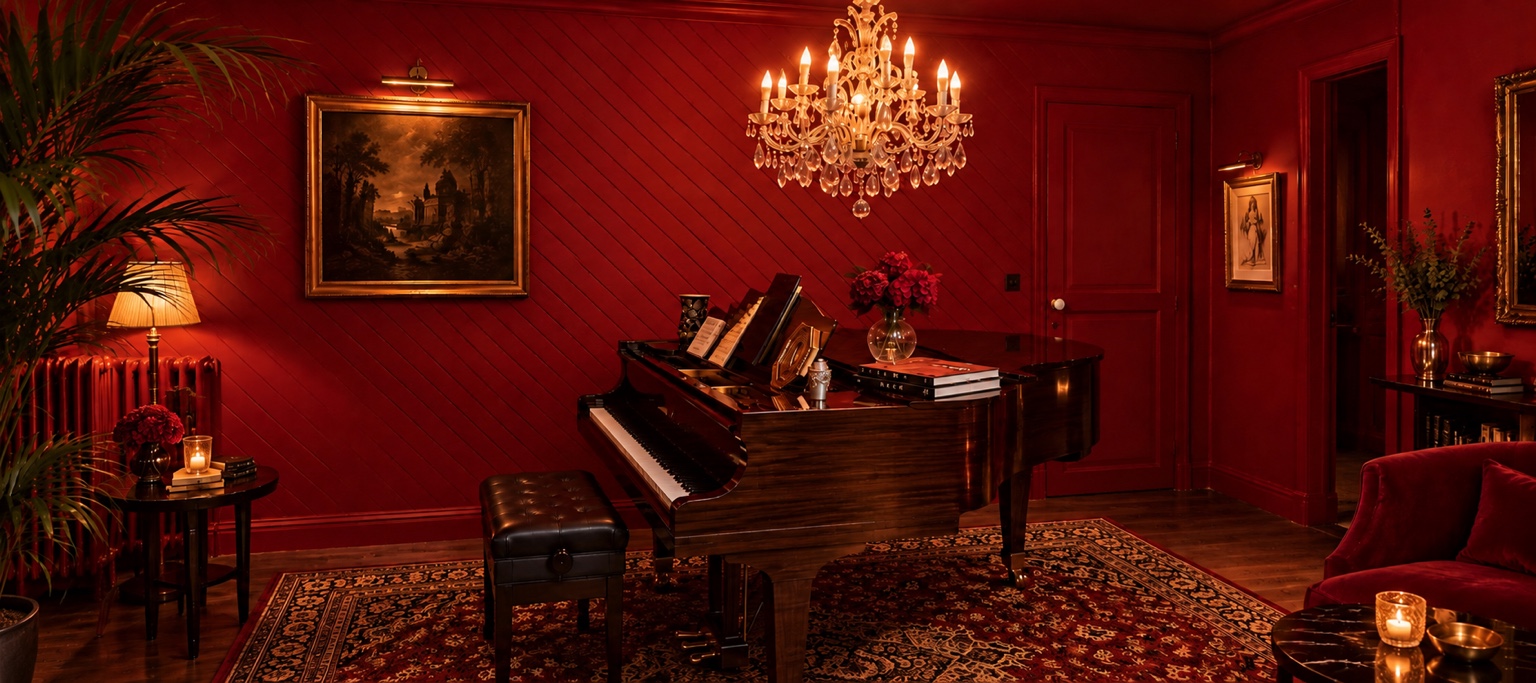 Le piano du Petit Salon Rouge